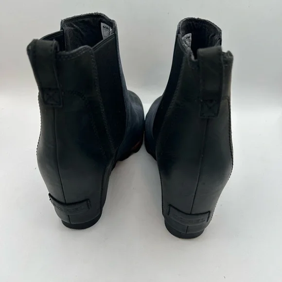 Sorel Navy and Black Wedge Chelsea Ankle Boots - Picture 9 of 11